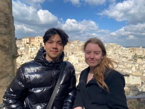 Frederik og Caroline i Italien